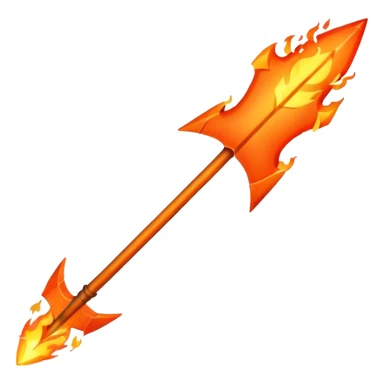 arco de flechas de fuego parecido al de los juegos del hambre sticker