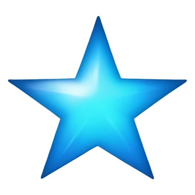 Blue star sticker