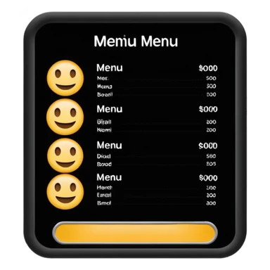 digital menu board sticker