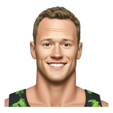 Jonathan Toews as a beach bum sticker