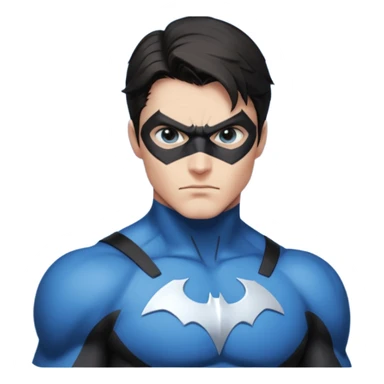 nightwing with white eyes analyzing evidence sticker
