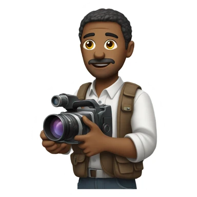 man making film sticker