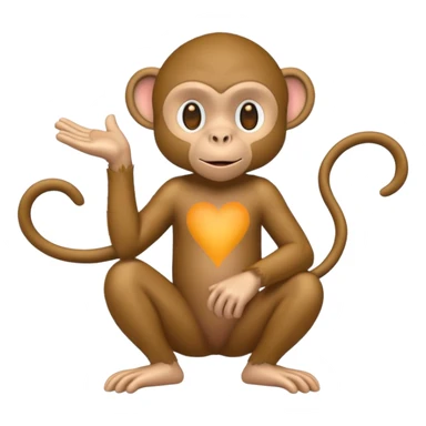 artist monkey full body sticker