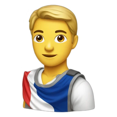 Platypys with french flag sticker