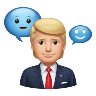 Trump  qui dit TG dans une bulle  sticker