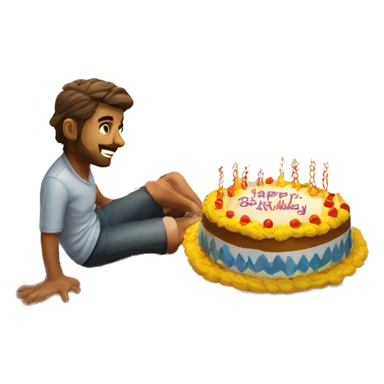 Birthday on a beach of Goa sticker