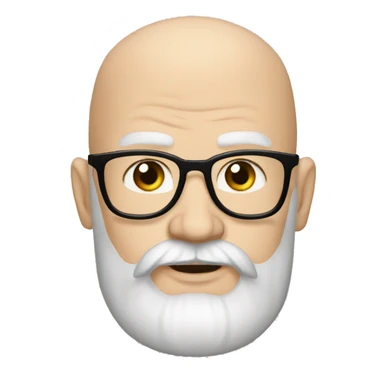 Supreme Leader german bald avec barbe sticker