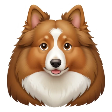 Fat shetland sheepdog sticker