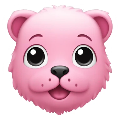cute pink animal sticker