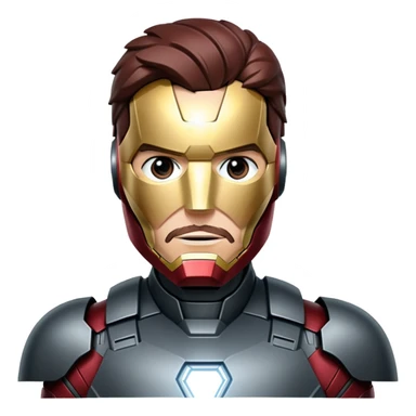 james rhodes black iron man from  from civil war sticker