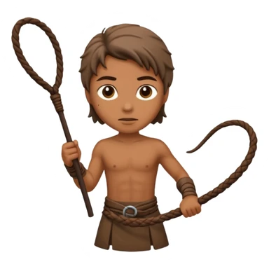 earth elemental long whip human sticker