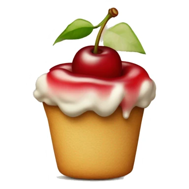 a cherry on top of the written word “please”  sticker