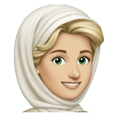 Princess Diana  as muslim sticker