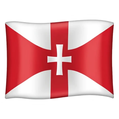 Danish flag with yellow cross instead of white sticker