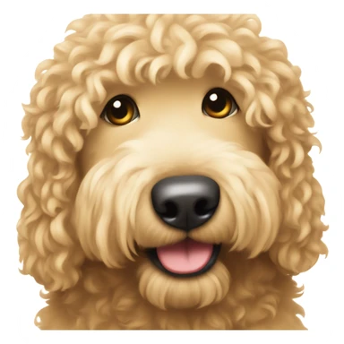 Mini golden doodle sticker