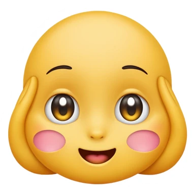 Make a cute shy 😌 in this emoji not a human i need  sticker
