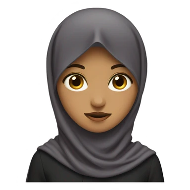 A niqabi girl sticker