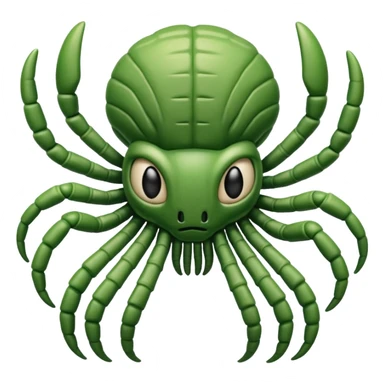 green Baby Facehugger sticker