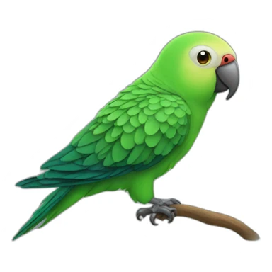 Evil parakeet sticker