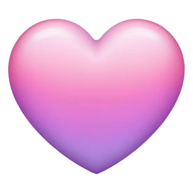 Pastel purple pink gradients heart  sticker