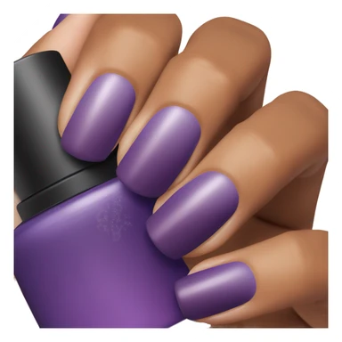 Light purple to dark purple ombré nail polish bottle sticker