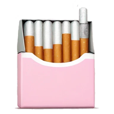 baby pink pack of cigarettes sticker