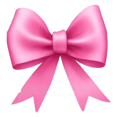 pink ribbon bow  sticker