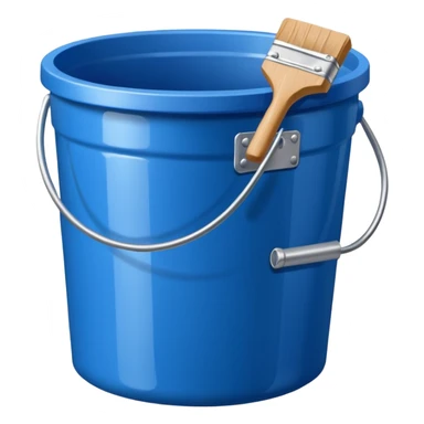  blue paint bucket sticker