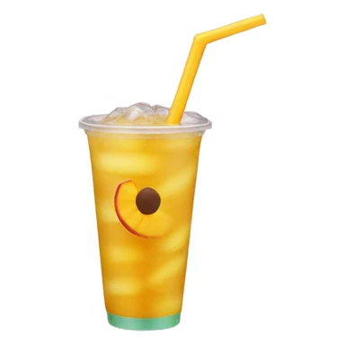 Dunkin donuts mango pineapple drink refresher with straw sticker