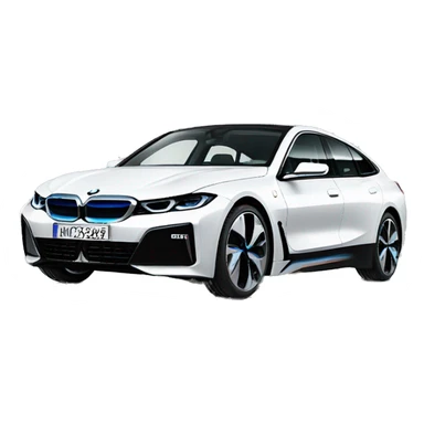bmw i4 e35 2024 white sticker