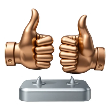 👍 and 👎 combined together sticker