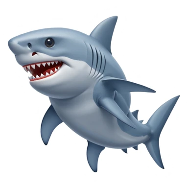 Shark with blue nike shoes sticker