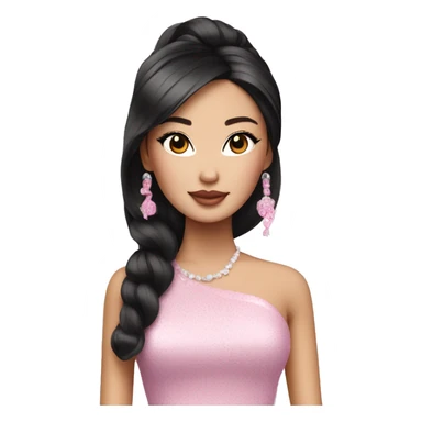 glamorous asian barbie  sticker