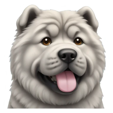 Blue chow chow sticker