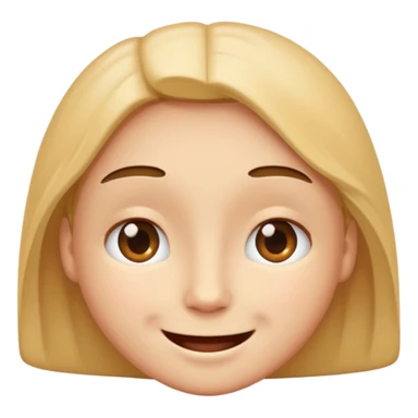 A smiling face with barely open eyes. sticker