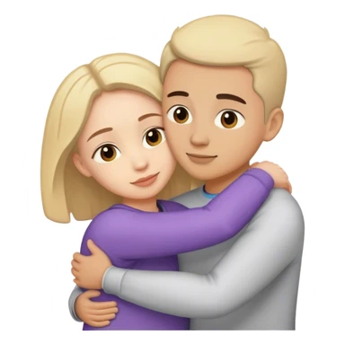 Me and my boy-friend Hug each  sticker