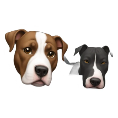 Cabeza de perra  de pitbull y american Stanford negra con manchas blancas conduciendo un citroen c3 rojo sticker