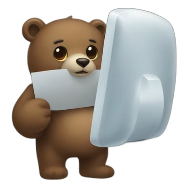 Fraud bear sticker