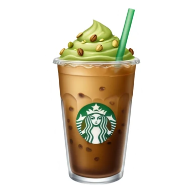 Starbucks Iced coffee with pistachio   sticker