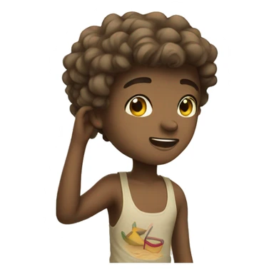 Cute boys at beach  sticker