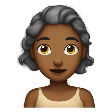 Girl in bed sleep sticker