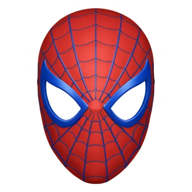 Spider man mask sticker