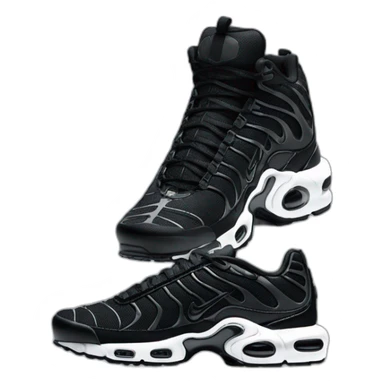 3D perspective nike tn black sticker