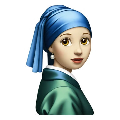 "Girl with a Pearl Earring" - Johannes Vermeer sticker
