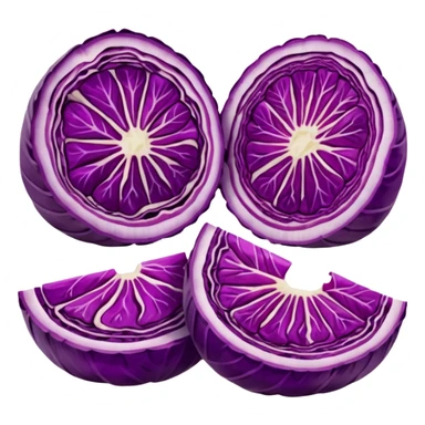 Red cabbage sliced   sticker
