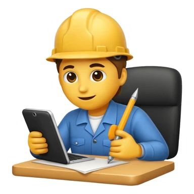 a emoji that represents work ethic sticker