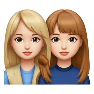 Debby Ryan (straight bangs) and Sabrina Carpenter sticker