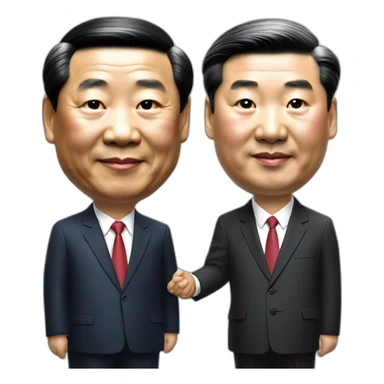 Xi jinping meets xi jinping sticker