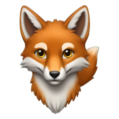 Renard a neuf queu sticker