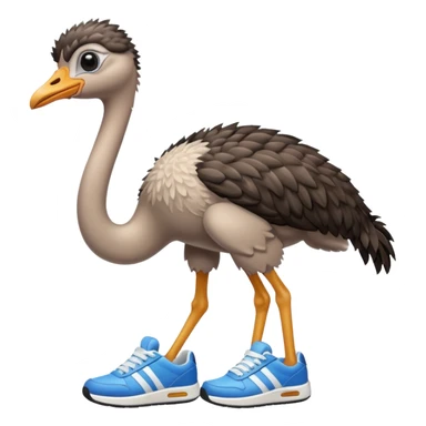  ostrich-in-sneakers sticker